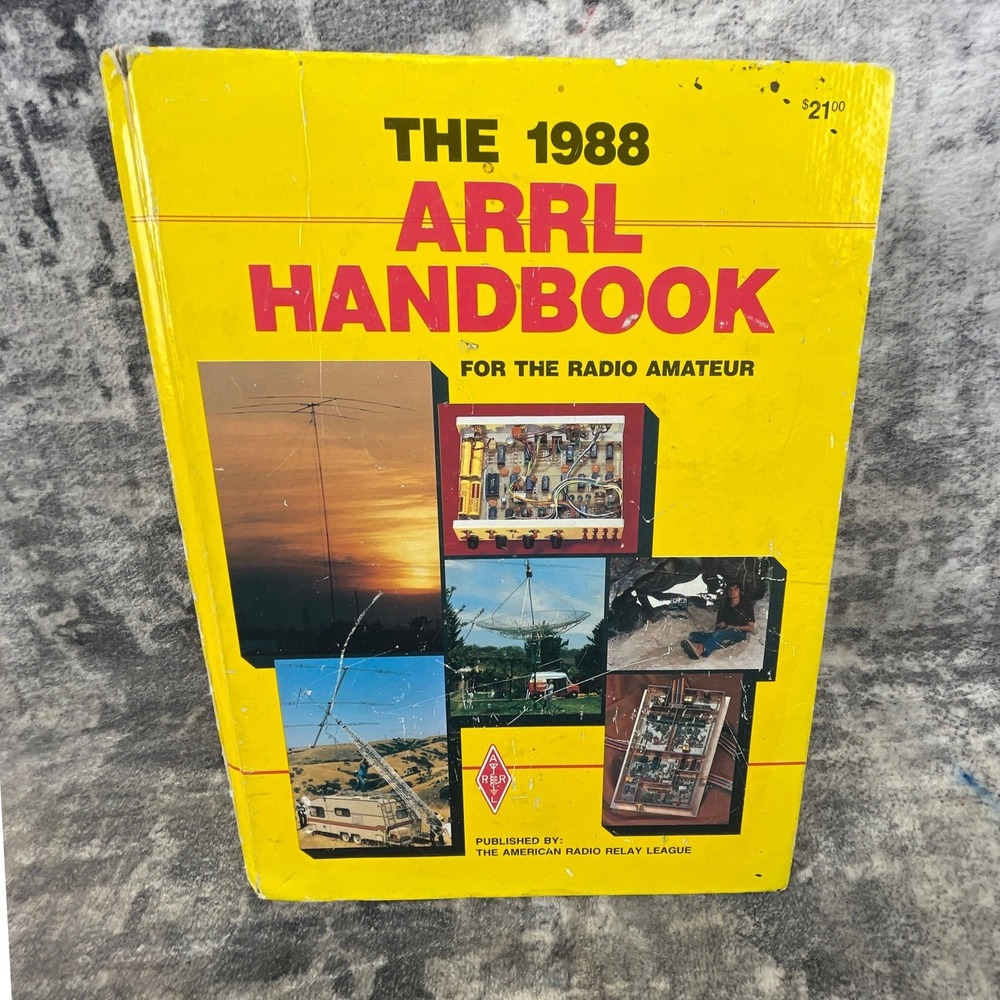 Vtg ARRL The 1988 ARRL Handbook For The Radio Amateur 80s Yellow Reference